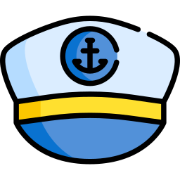 gorra de capitán icono
