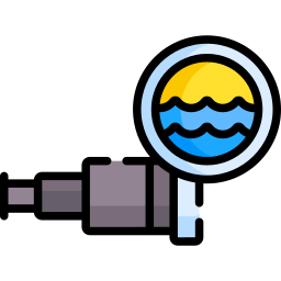 télescope Icône