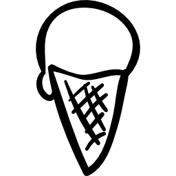 溶ける手描きのアイスクリームコーン icon