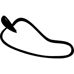 ピーマンの輪郭を描かれた野菜 icon