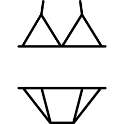 Bikini outline icon