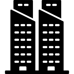 Buildings couple icon
