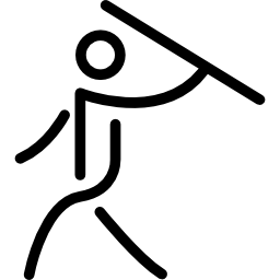 deporte de jabalina icono