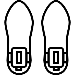 Shoes top view icon