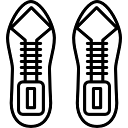 par de zapatos masculinos icono
