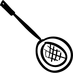 colador herramienta de cocina dibujada a mano icono