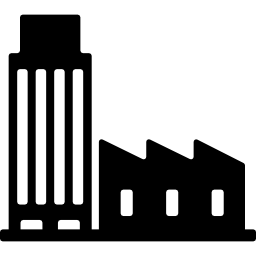 edificios de diferente estilo icono