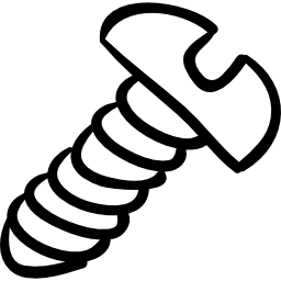 Screw hand drawn tool icon