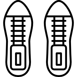 Masculine pair of shoes icon