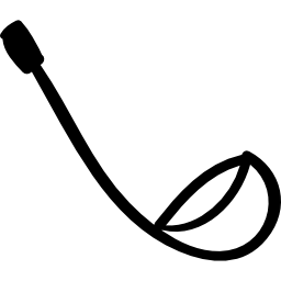 Soup ladle hand drawn tool icon
