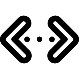 Programming code signs icon