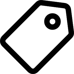 Tag outline icon