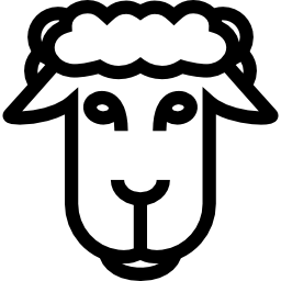 visage de mouton Icône