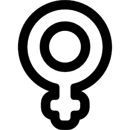 contour de signe féminin Icône