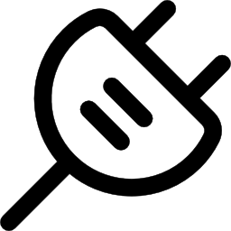 Plug electrical connector outline icon