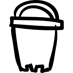 Игрушечный пляжный куб рисованной наброски иконка