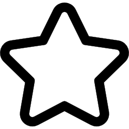 Star of favorites outline icon