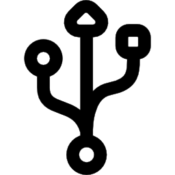 Universal port sign icon