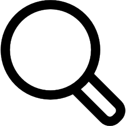 Search magnifier outline icon