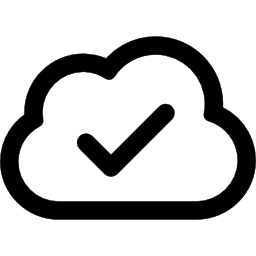 verificación en la nube icono