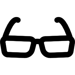 lunettes de forme rectangulaire Icône