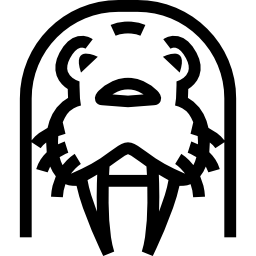 海牛の顔の正面輪郭 icon