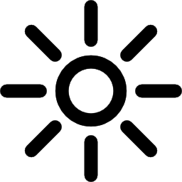día soleado icono