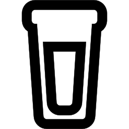 Water glass outline icon
