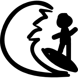 파도 서핑하는 서퍼 icon