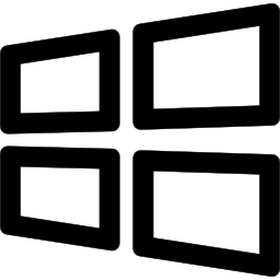 Window in perspective icon