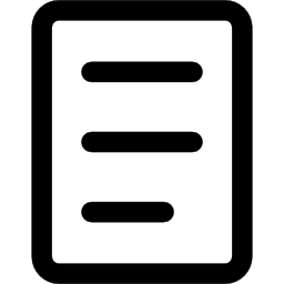 File outline with text lines icon