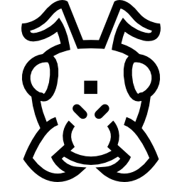 Insect face outline icon