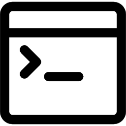 código de programación web en la ventana icono