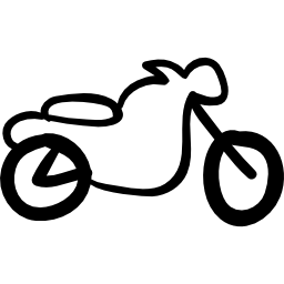 Motorbike of sportive model icon