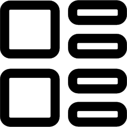 Interface design structure outline icon