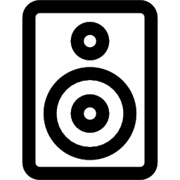 Audio amplification tool outline icon