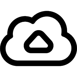 Upload to cloud outline icon