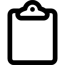 Clipboard outline icon