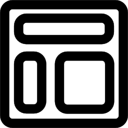 esquema del botón de elementos de diseño icono