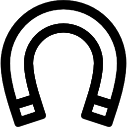 Horseshoe or magnet outlined tool icon