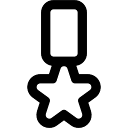 contour de condécoration médaille étoile Icône