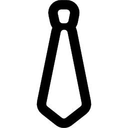 cravate en tissu masculin Icône