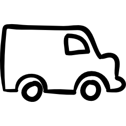 Контур грузовика иконка