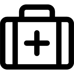 First aid bag outline icon