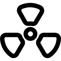 stralingswaarschuwingsoverzicht icoon