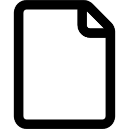 Контур файла с загнутым уголком иконка