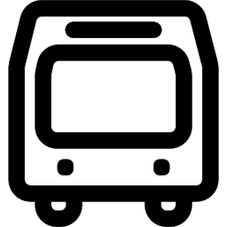 Metro frontal outline icon