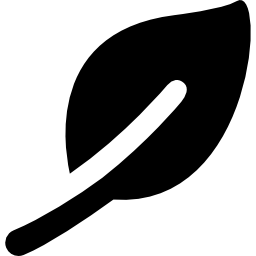Leaf filled shape icon