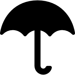 Umbrella filled opened tool icon