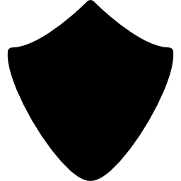 Shield silhouette of rhomboid shape icon